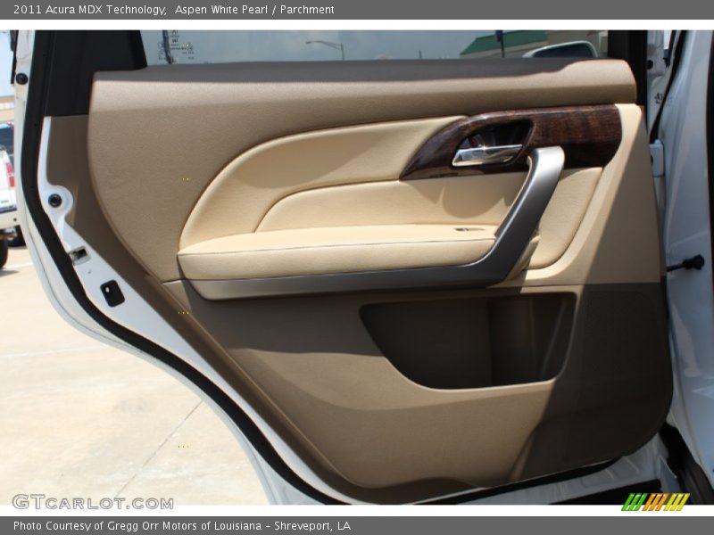 Aspen White Pearl / Parchment 2011 Acura MDX Technology