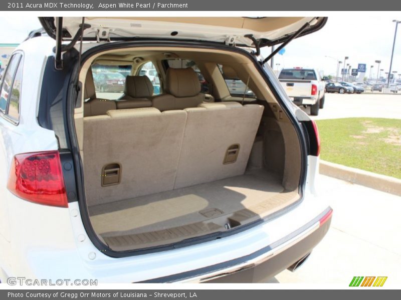Aspen White Pearl / Parchment 2011 Acura MDX Technology