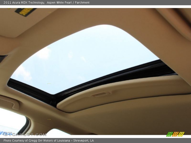 Aspen White Pearl / Parchment 2011 Acura MDX Technology