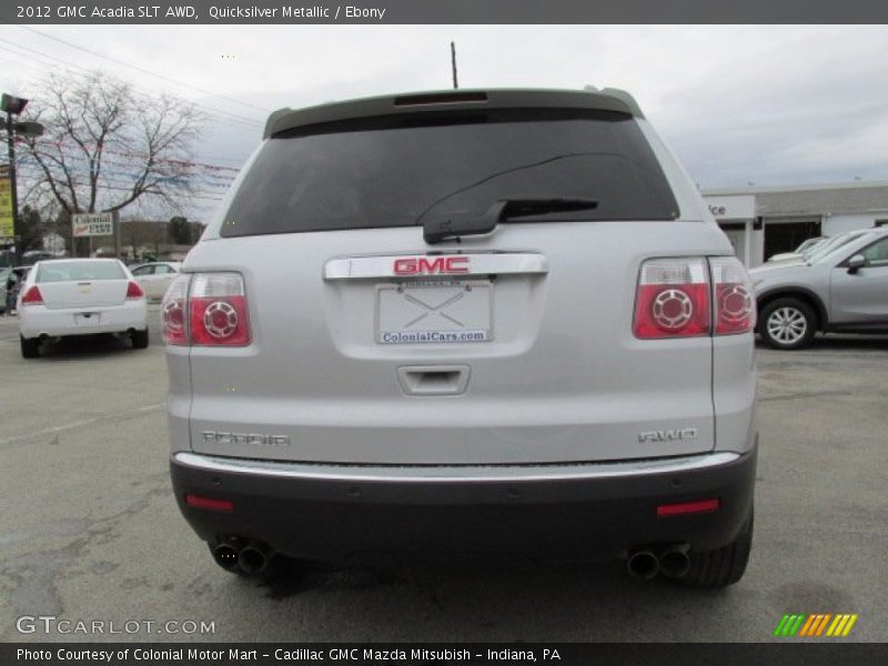 Quicksilver Metallic / Ebony 2012 GMC Acadia SLT AWD