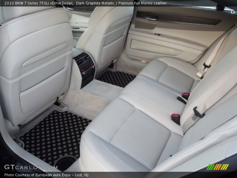 Dark Graphite Metallic / Platinum Full Merino Leather 2010 BMW 7 Series 750Li xDrive Sedan