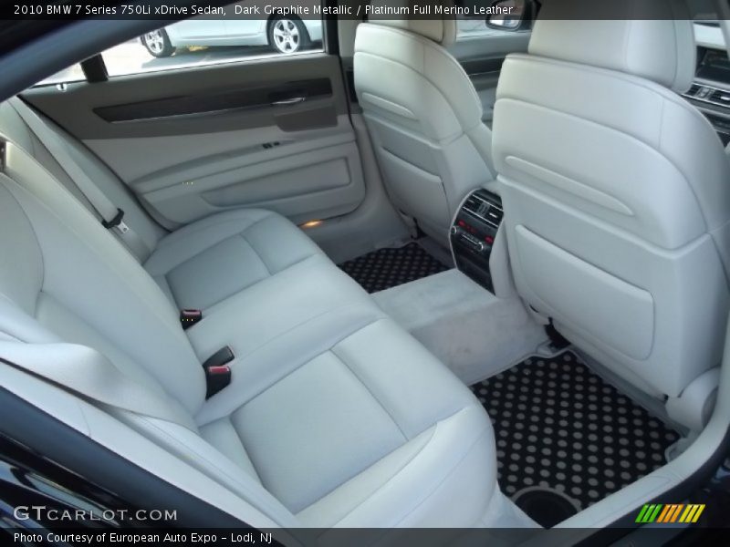 Dark Graphite Metallic / Platinum Full Merino Leather 2010 BMW 7 Series 750Li xDrive Sedan