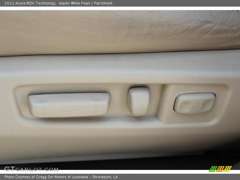 Aspen White Pearl / Parchment 2011 Acura MDX Technology