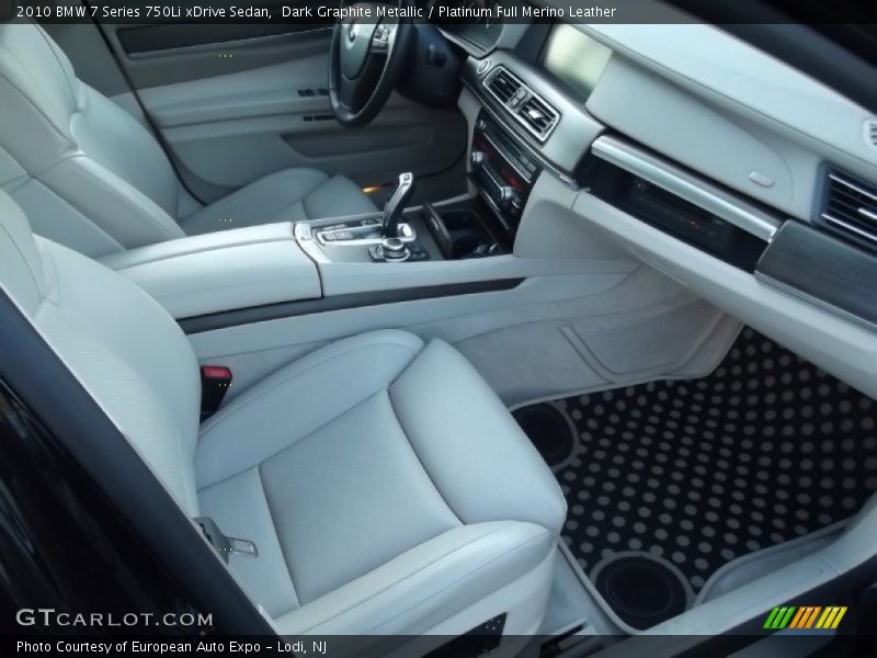 Dark Graphite Metallic / Platinum Full Merino Leather 2010 BMW 7 Series 750Li xDrive Sedan
