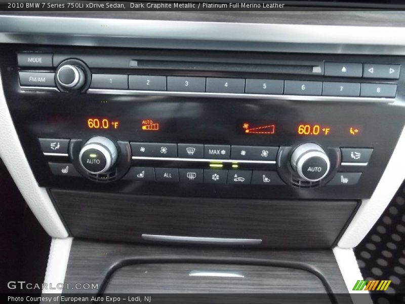 Dark Graphite Metallic / Platinum Full Merino Leather 2010 BMW 7 Series 750Li xDrive Sedan