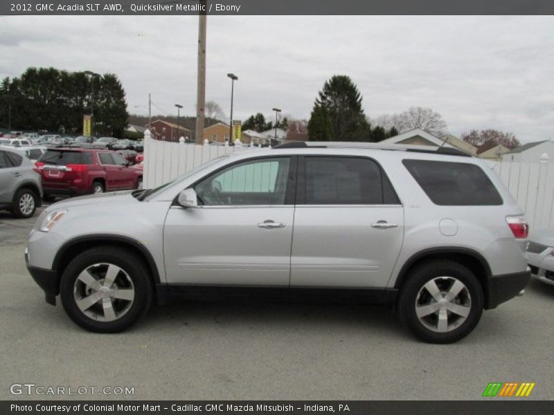 Quicksilver Metallic / Ebony 2012 GMC Acadia SLT AWD