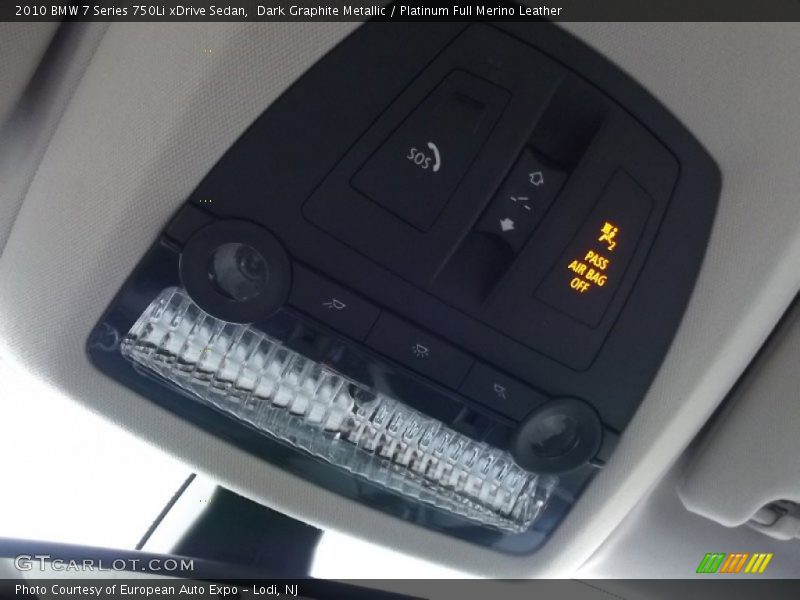 Dark Graphite Metallic / Platinum Full Merino Leather 2010 BMW 7 Series 750Li xDrive Sedan