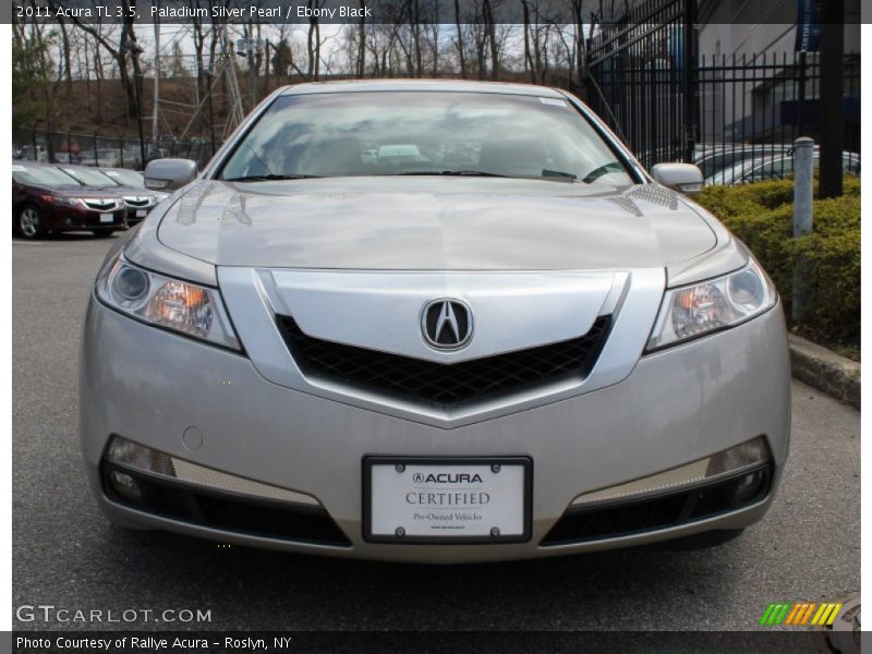 Paladium Silver Pearl / Ebony Black 2011 Acura TL 3.5