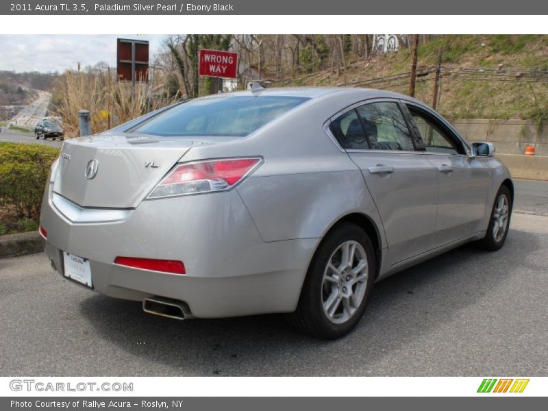 Paladium Silver Pearl / Ebony Black 2011 Acura TL 3.5