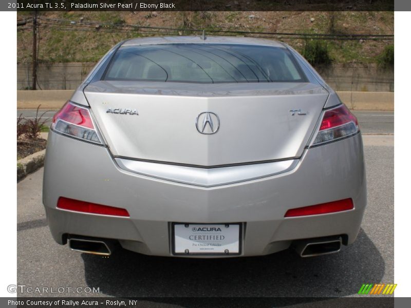 Paladium Silver Pearl / Ebony Black 2011 Acura TL 3.5