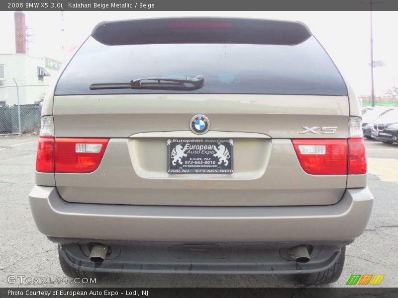 Kalahari Beige Metallic / Beige 2006 BMW X5 3.0i
