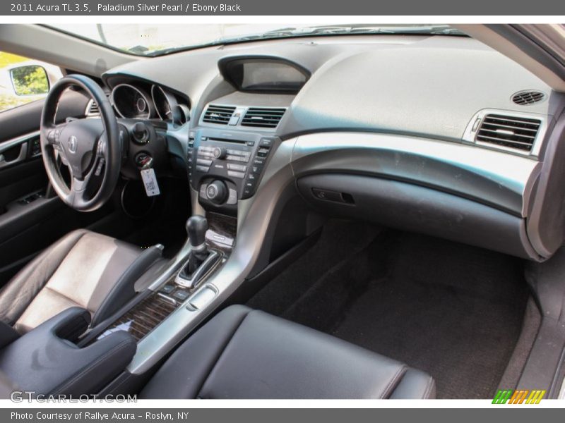 Paladium Silver Pearl / Ebony Black 2011 Acura TL 3.5