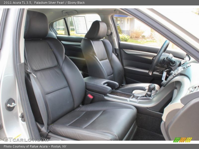 Paladium Silver Pearl / Ebony Black 2011 Acura TL 3.5