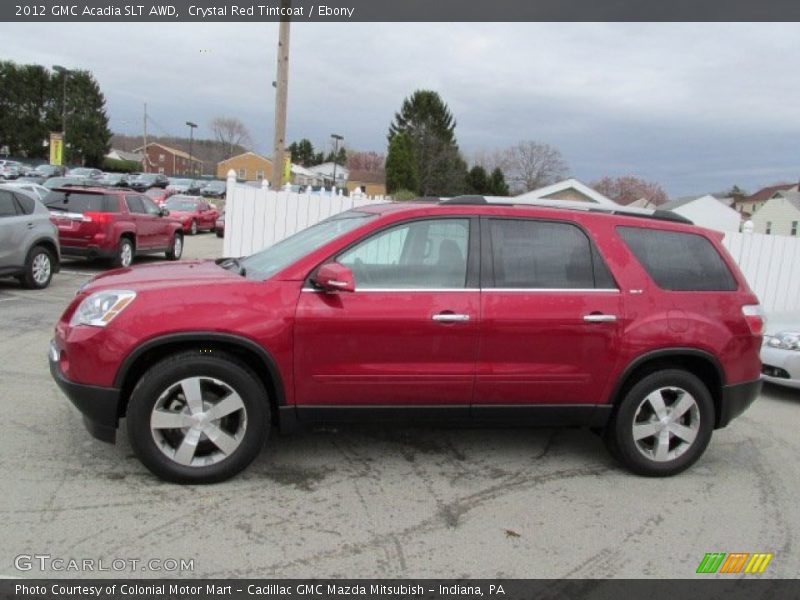 Crystal Red Tintcoat / Ebony 2012 GMC Acadia SLT AWD
