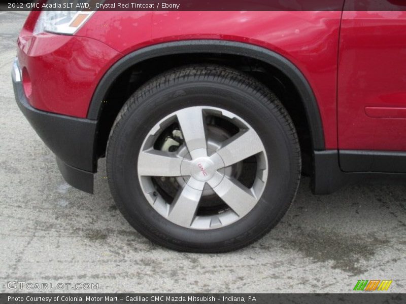 Crystal Red Tintcoat / Ebony 2012 GMC Acadia SLT AWD