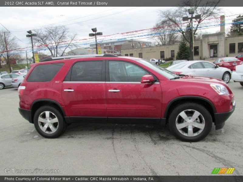 Crystal Red Tintcoat / Ebony 2012 GMC Acadia SLT AWD