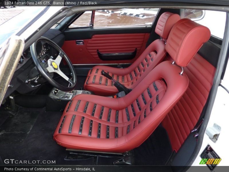 Front Seat of 1974 Dino 246 GTS