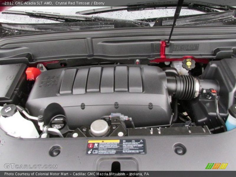 Crystal Red Tintcoat / Ebony 2012 GMC Acadia SLT AWD