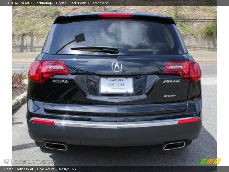 Crystal Black Pearl / Parchment 2011 Acura MDX Technology