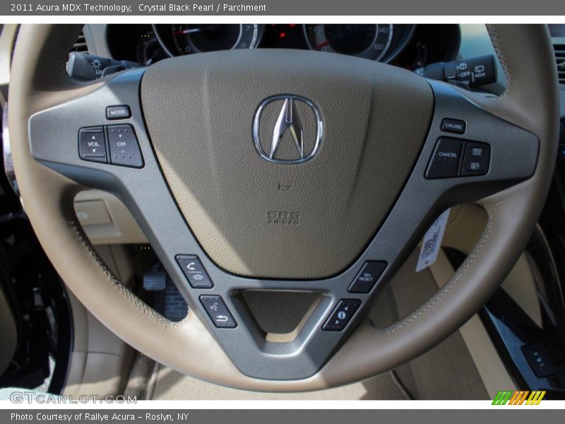 Crystal Black Pearl / Parchment 2011 Acura MDX Technology