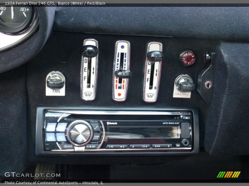 Controls of 1974 Dino 246 GTS