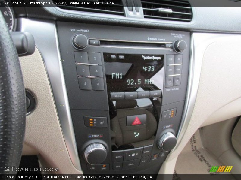 Controls of 2012 Kizashi Sport SLS AWD