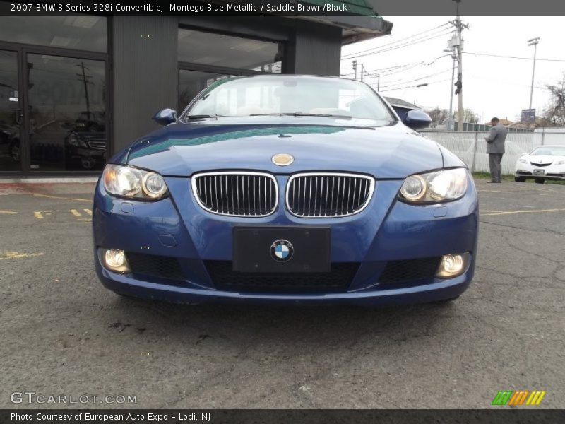 Montego Blue Metallic / Saddle Brown/Black 2007 BMW 3 Series 328i Convertible