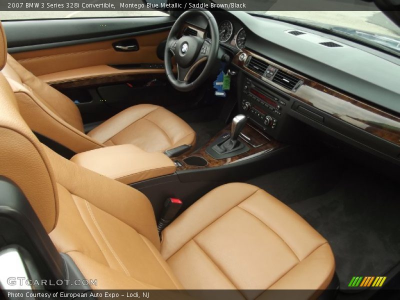 Montego Blue Metallic / Saddle Brown/Black 2007 BMW 3 Series 328i Convertible