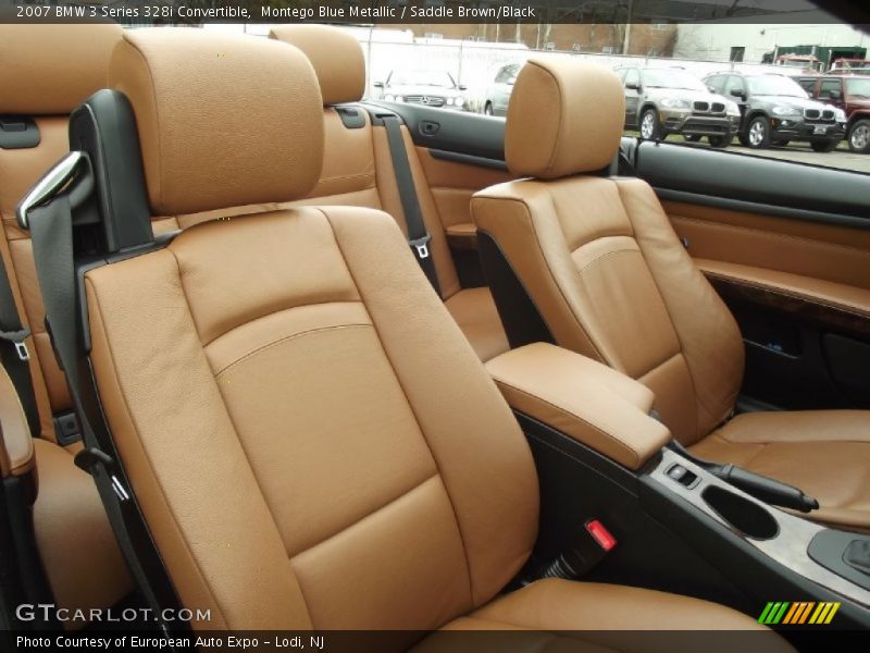 Montego Blue Metallic / Saddle Brown/Black 2007 BMW 3 Series 328i Convertible