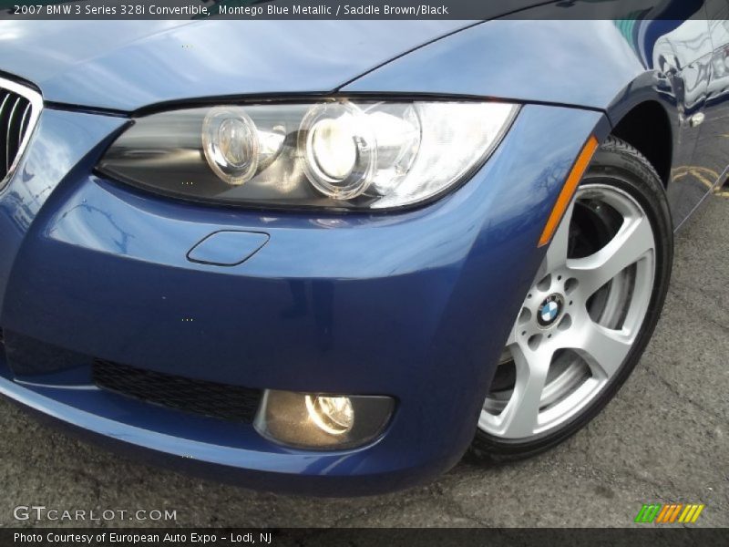 Montego Blue Metallic / Saddle Brown/Black 2007 BMW 3 Series 328i Convertible