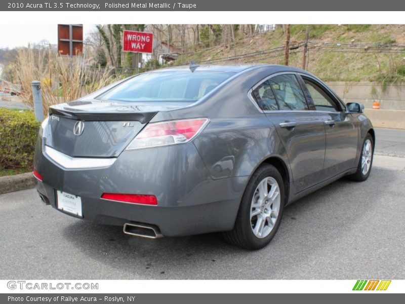 Polished Metal Metallic / Taupe 2010 Acura TL 3.5 Technology