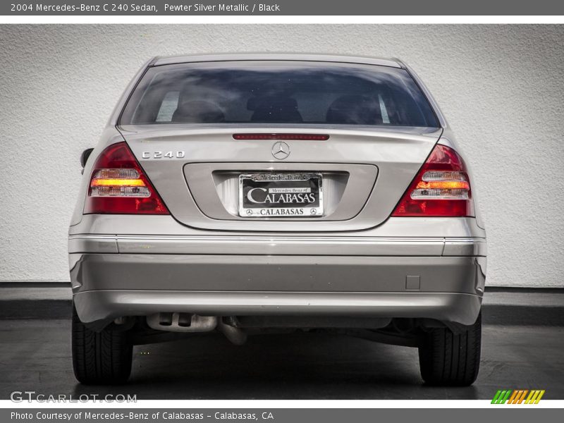 Pewter Silver Metallic / Black 2004 Mercedes-Benz C 240 Sedan