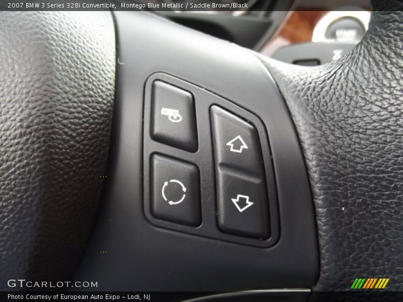 Montego Blue Metallic / Saddle Brown/Black 2007 BMW 3 Series 328i Convertible