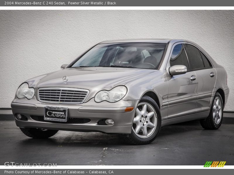 Pewter Silver Metallic / Black 2004 Mercedes-Benz C 240 Sedan