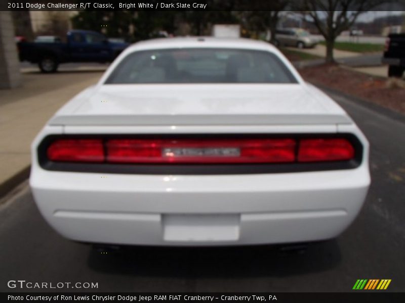 Bright White / Dark Slate Gray 2011 Dodge Challenger R/T Classic