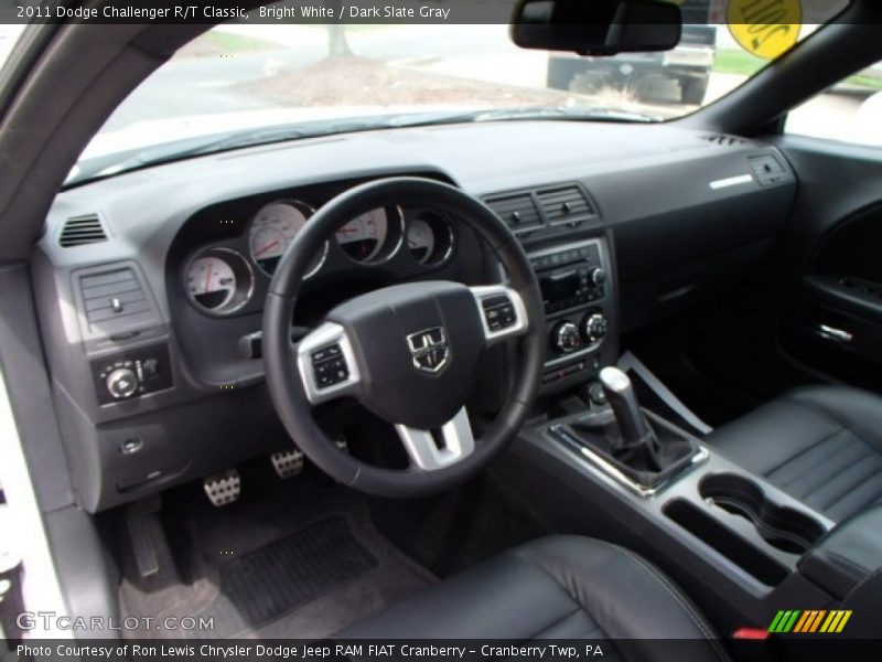 Bright White / Dark Slate Gray 2011 Dodge Challenger R/T Classic
