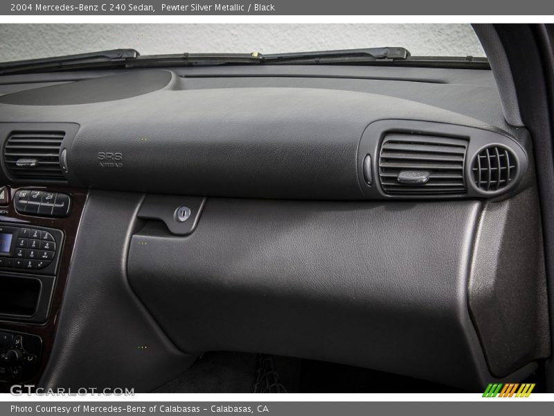Pewter Silver Metallic / Black 2004 Mercedes-Benz C 240 Sedan