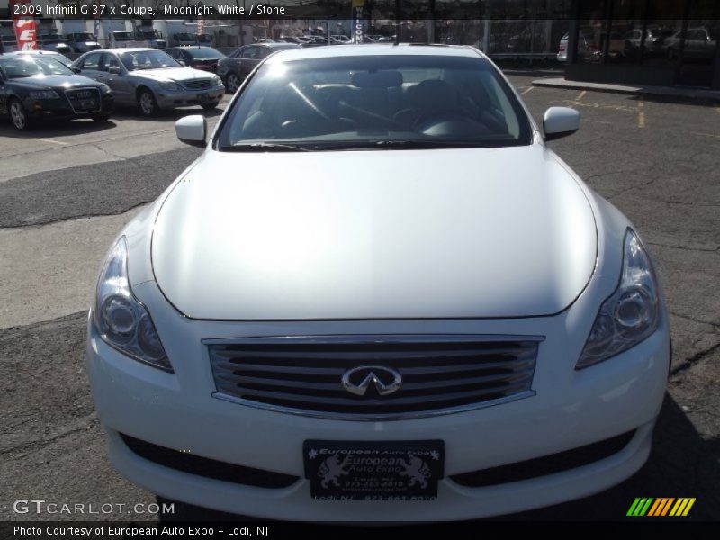 Moonlight White / Stone 2009 Infiniti G 37 x Coupe