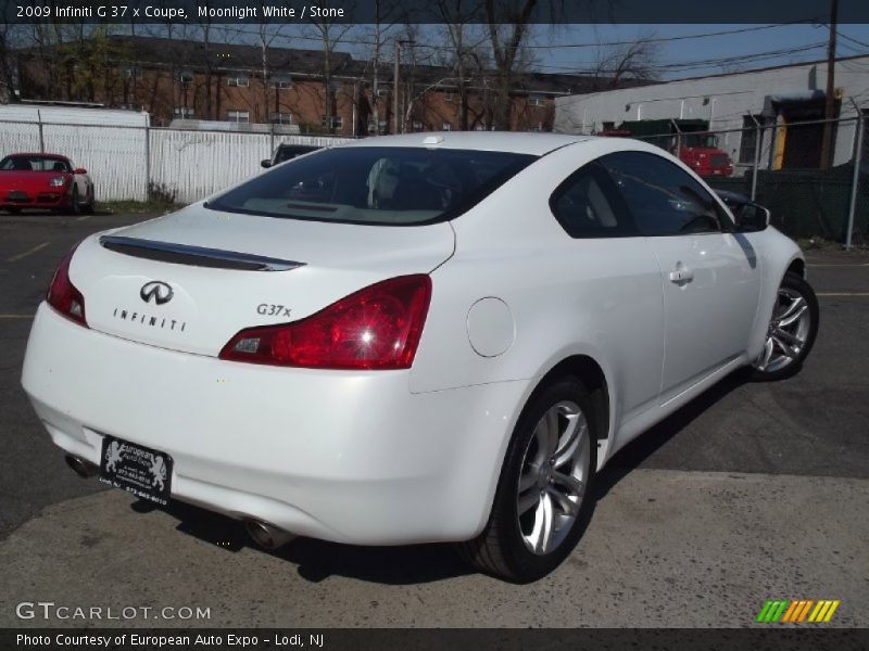 Moonlight White / Stone 2009 Infiniti G 37 x Coupe