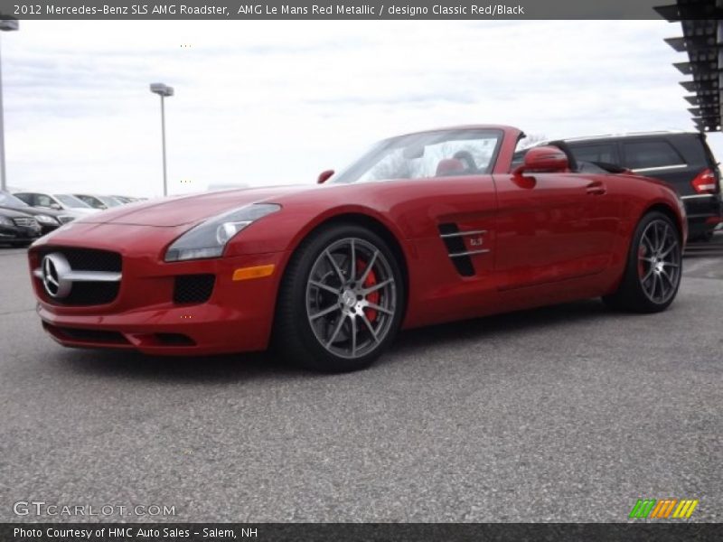 AMG Le Mans Red Metallic / designo Classic Red/Black 2012 Mercedes-Benz SLS AMG Roadster