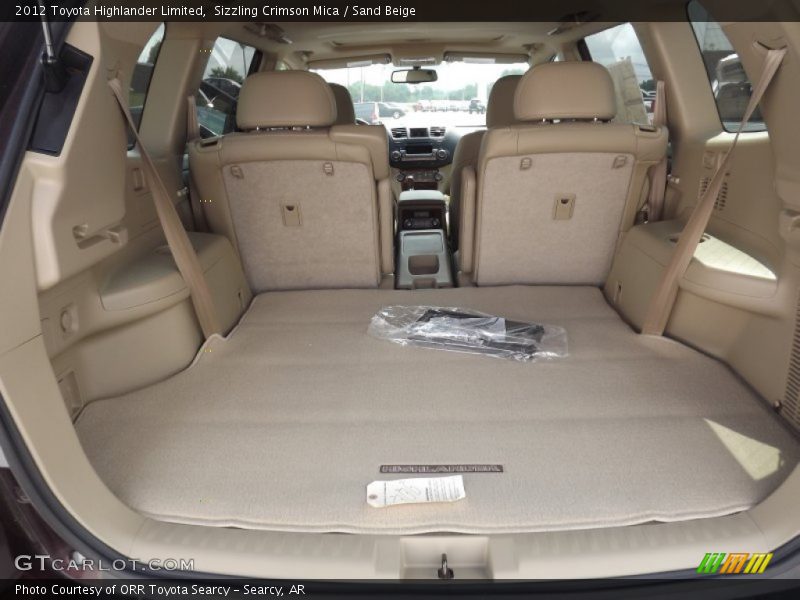 Sizzling Crimson Mica / Sand Beige 2012 Toyota Highlander Limited
