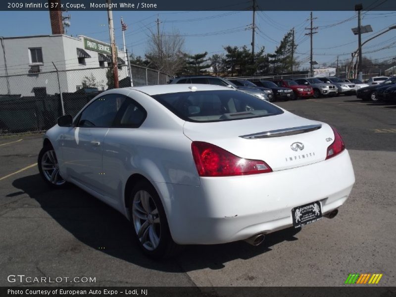 Moonlight White / Stone 2009 Infiniti G 37 x Coupe