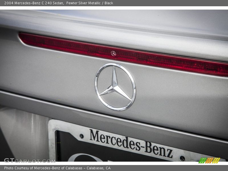 Pewter Silver Metallic / Black 2004 Mercedes-Benz C 240 Sedan