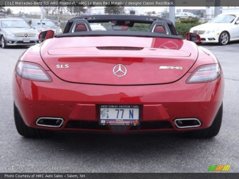 AMG Le Mans Red Metallic / designo Classic Red/Black 2012 Mercedes-Benz SLS AMG Roadster