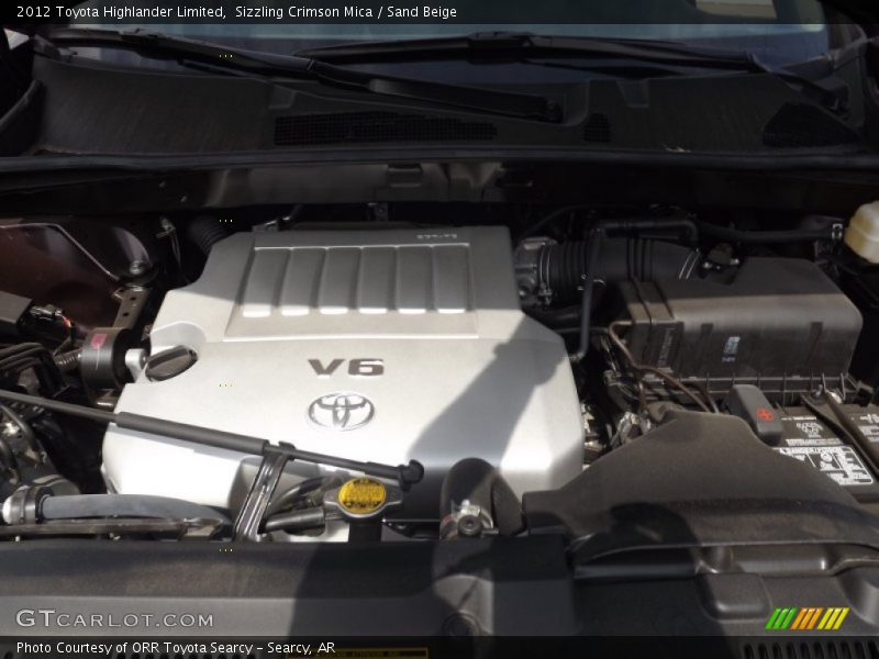 Sizzling Crimson Mica / Sand Beige 2012 Toyota Highlander Limited