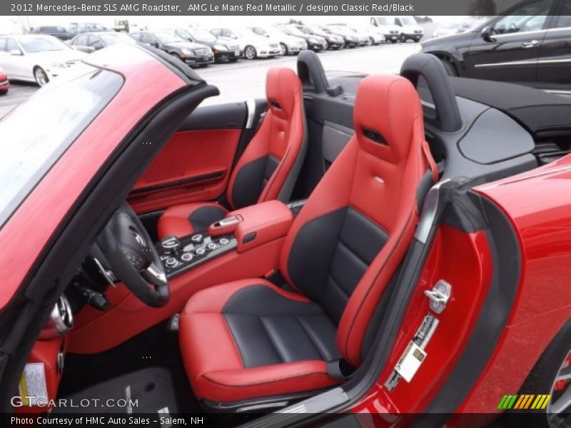AMG Le Mans Red Metallic / designo Classic Red/Black 2012 Mercedes-Benz SLS AMG Roadster
