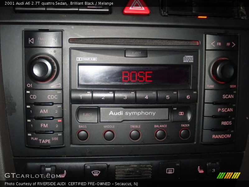 Brilliant Black / Melange 2001 Audi A6 2.7T quattro Sedan