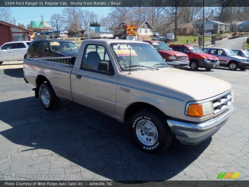 Mocha Frost Metallic / Beige 1994 Ford Ranger XL Regular Cab