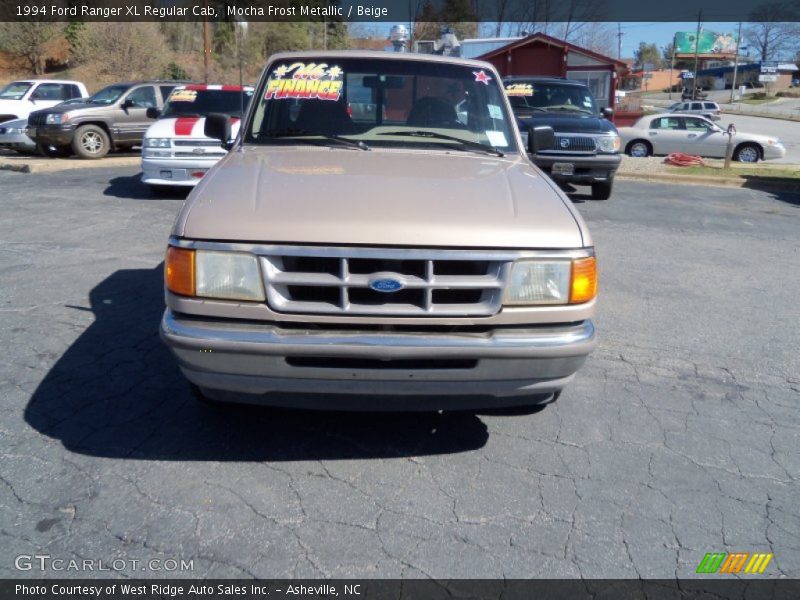 Mocha Frost Metallic / Beige 1994 Ford Ranger XL Regular Cab