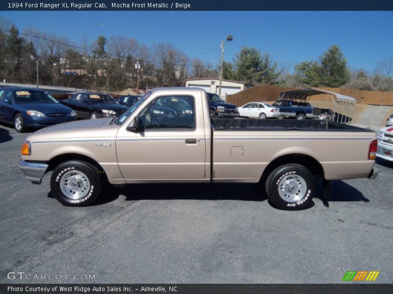 Mocha Frost Metallic / Beige 1994 Ford Ranger XL Regular Cab